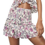 ZARA  Smocked Skirt Mini Photo 0