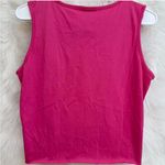 Vintage Y2K embroidered cropped pink tank top Size M Photo 7