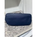 Michael Kors Jet Set Leather Tote Bag in Navy Blue Photo 8