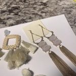 Dress Up Lot Of 4 Women’s Costume Earrings Pierced Dangle Drop - Mixed Materials  Photo 8