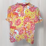 Gloria Vanderbilt  Women’s Floral Casual Button Down Shirt Photo 1