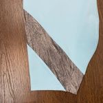 Soulgani Active California Love Twin Soul Leggings 3X Blue Gray Stripe Plus NEW Photo 2