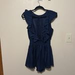 Finders Keepers  Navy Ruffle Soraya ROMPER‎ Size 4 Photo 4