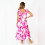 The Impeccable Pig The Maisie Ruffle Strap Midi Dress size S Photo 3