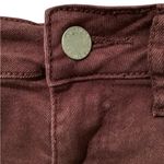 PacSun BULLHEAD Denim Co Women’s Burgundy Distressed Jean Shorts Pockets Stretch Red Size 25 Photo 5