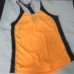 Nike  Dri-Fit Orange and Gray Workout Tanks Small Photo 1
