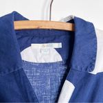 Boden • Seatown Shirt Dress navy white polka dot tie waist belt linen cotton Blue Size 6 Photo 3