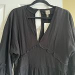 ASOS NWT Black Frill Bat-sleeve Romper Photo 3