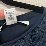 Diane Von Furstenberg  Zarita Navy Silk Lace Floral Dress, Size 12 Photo 8