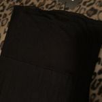 Pretty Little Thing  Dress Black Bandeau Split Front Dress Women’s Size 2 LBD Photo 4