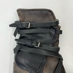 FREEBIRD by Steven Baker Boots Wrap Leather Detail Distressed Brown Western Photo 5