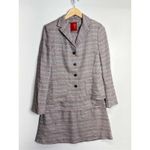 Boule de neige Linen Blend‎ Two Piece Blazer and Dress Size XL Blue Photo 1