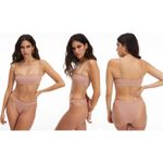 Good American  Bikini Bottom Women 2X Desert Rose Rib Better Cheeky NWT Swimwear‎ Photo 2