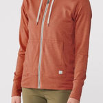 Vuori  Women's Halo Performance Hoodie in Cinnamon Heather Large Photo 0