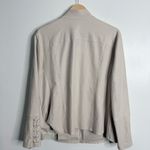 Chico's Chico’s Faux Suede Jacket Lace Up Sleeves Detail Cream 16/18 Chico’s Size 3 Photo 1