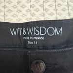 Wit & Wisdom Black‎ Full Length Jeans Size 16 NWOT Black Photo 2