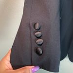 Jason Wu Size Medium Tuxedo Satin Shawl Collar One Button Blazer Jacket Black Photo 1