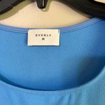 Everly  medium short sleeve blue top Photo 2