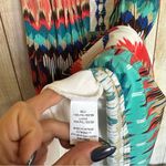 Rabbit Designs Aztec Tribal Colorful Midi Dress Size 6 Photo 4