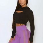Bombshell sportswear  Black Cutout Crop Top! Photo 1