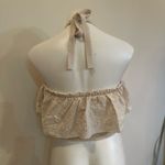 Forever 21 Knit Strapless Cropped Top sz L Eyelet Details cottagecore Whimsy Photo 2
