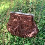 Bijoux Terner  Brown Beaded Clutch Photo 4