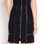 Of Mercer Dress Women 6 Black White Stitching Sleeveless Back Zip Sheath Mini Photo 1