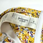 Abercrombie & Fitch Ruffle Floral Yellow Bikini Swim Top Size S Photo 5