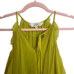 Label Ritu Kumar Yellow Green Cold Shoulder Dress Size XS Photo 5