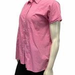 Krazy Kat  Pink Button Down Shirt Large Photo 3