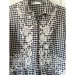 ZARA Gingham Embroidered Tunic Dress Photo 2