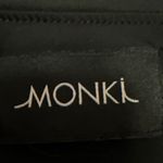 Monki Womens Black One Shoulder Ruffle Long Sleeve Bodysuit Blouse Top Size 1 Photo 4