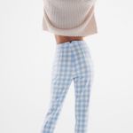 ZARA Gingham High Waist Pants Photo 5
