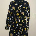 Veroalfie Nina Black Floral Embroidered Dress with Heart Buttons‎ Size 2 Photo 0