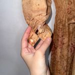 Leslie Fay Vintage 1970s  Rustic Bronze Orange Bohemian Floral Midi Dress Photo 3