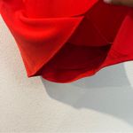 EXPRESS Red Asymmetrical Wrap Style Strappy Cutouts Mini Dress Size 2 Photo 3