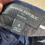 Banana Republic  Sloan Slim Ankle Pants navy Blue Size 4 office workwear Photo 2