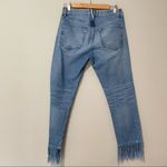 3x1  Light Wash Straight Leg Fringe Ankle High Rise Jeans  Womens 25 Blue Denim Photo 2