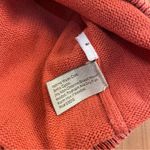 Paradise Collection Cotton Crewneck Sweater Ribbed Neck Cuffs Hem Salmon Large Red Photo 9