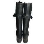 Vintage Foundry Co womens Naomi Tall Boots size 8 New Black Suede Lace Up Photo 3