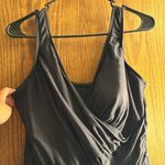 MiracleSuit  Oceanus Black V-Neck Ruched Side Swimsuit Size 20W EUC #0871-OAK Photo 2