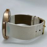 ALDO ladies Quartz watch marble dial gold tone large face 45mm white w/battery Photo 2