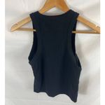 Open Edit  Ribbed Crop Top Black Size small Photo 2