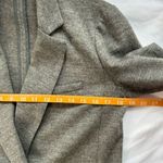J.Crew Women sz 4 Grey Benny Double Breasted Wool Blazer Preppy Office Oversized Photo 5