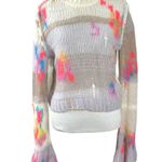 Free People Mandy Mended Pullover Size Small NEW Distressed Grunge Whimsical Photo 8