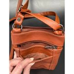 None Brown leather crossbody bag/purse card organizer Photo 3