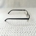 Police Italy Black Metal Half Exposed Frame Rectangular Eyeglasses Case V2906 Photo 4