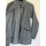 Eddie Bauer  Long Zip Knit Herringbone‎ Coat Jacket Women's Medium XS Photo 3