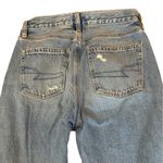 American Eagle Mom Jeans Distressed Organic Cotton Denim Womens Size 0 Short Photo 3