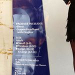 California Costume Fashion Flapper Fringe Dress Women XL Black Headband Necklace Photo 14